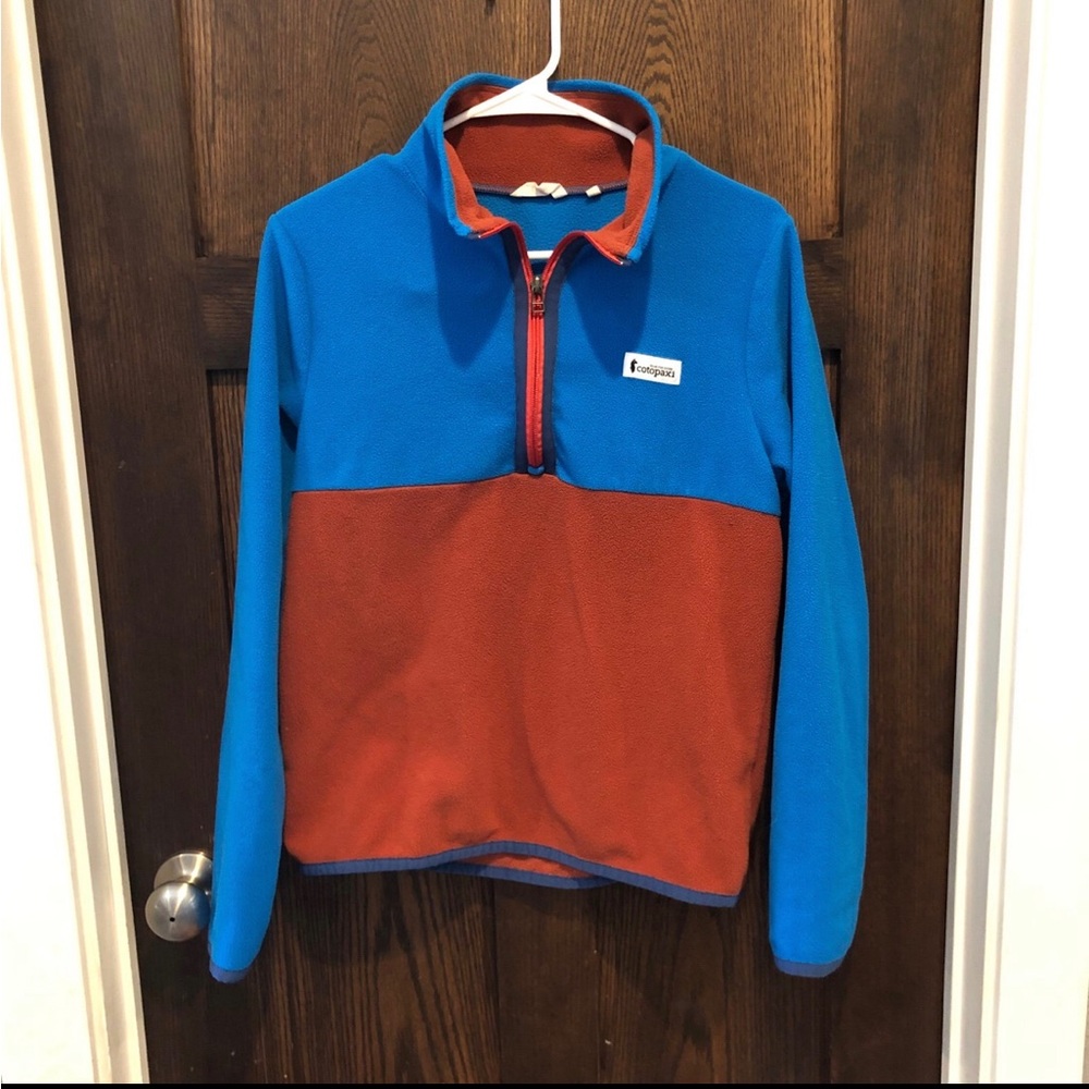 Cotopaxi Amando Fleece Half Zip - small
Blue and dusty red/brown